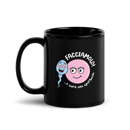 Tazza Zoo & Ovo Nera Lucida