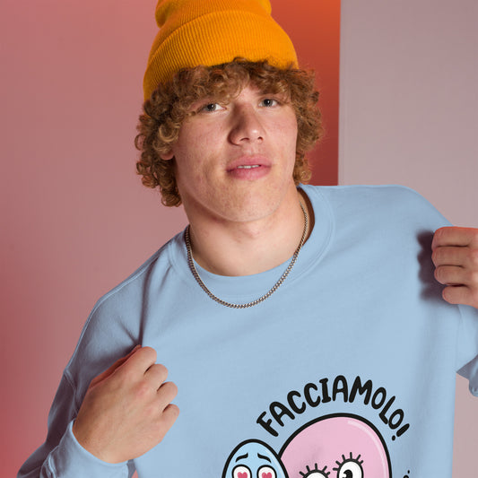 Felpa Zoo & Ovo girocollo logo grande unisex
