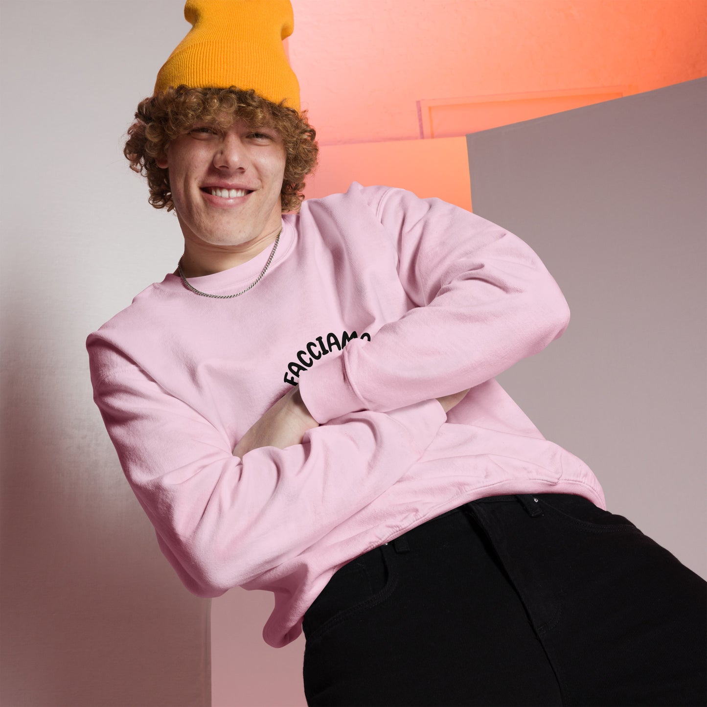 Felpa Zoo & Ovo girocollo logo grande unisex