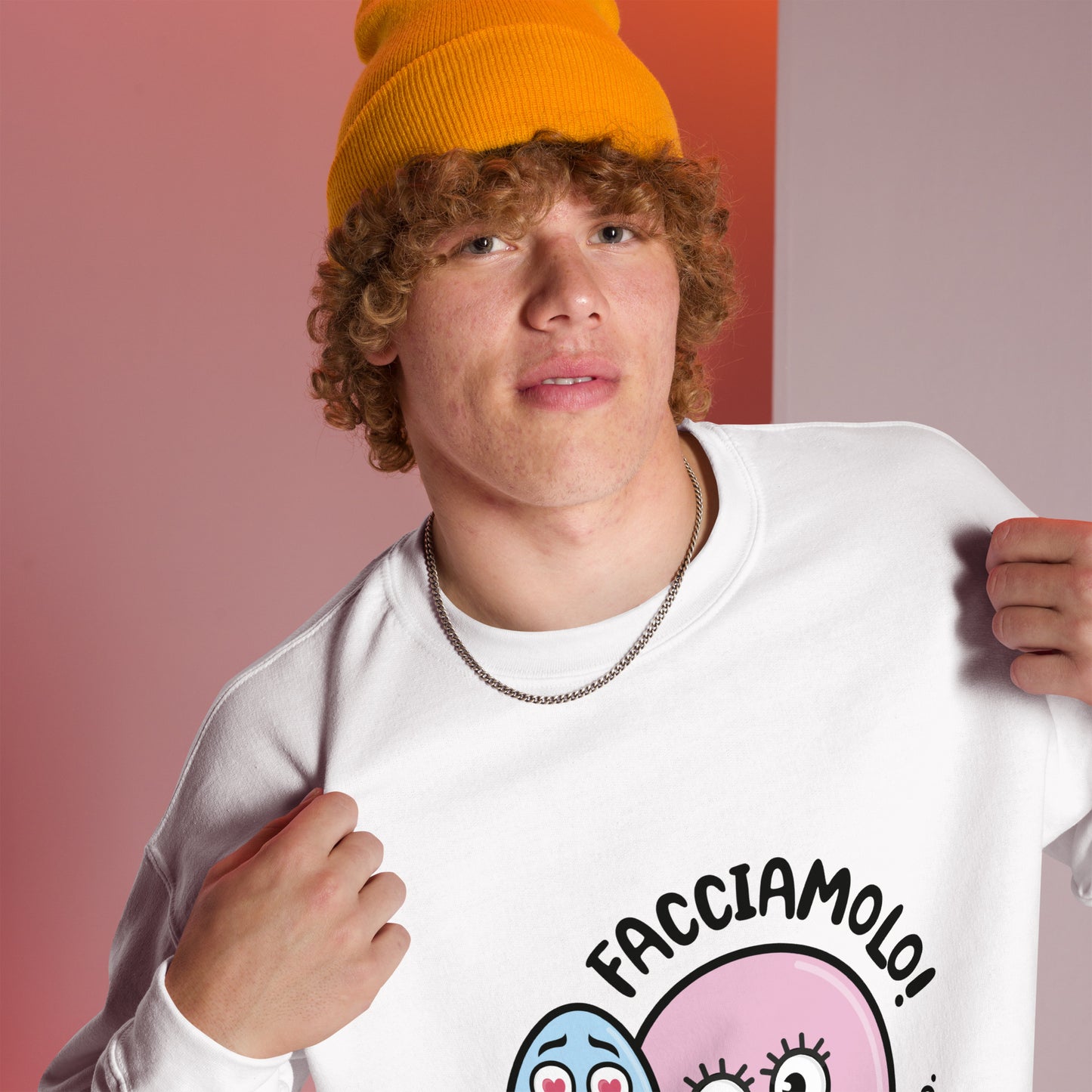 Felpa Zoo & Ovo girocollo logo grande unisex