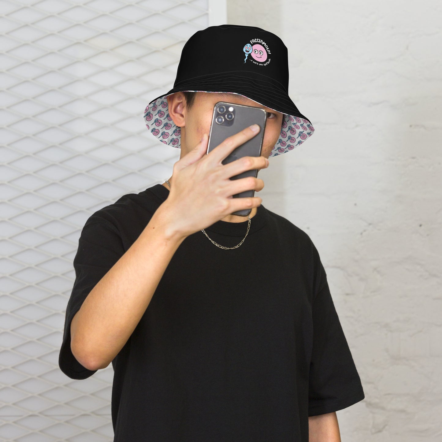 Cappello pescatore Zoo & Ovo reversibile unisex