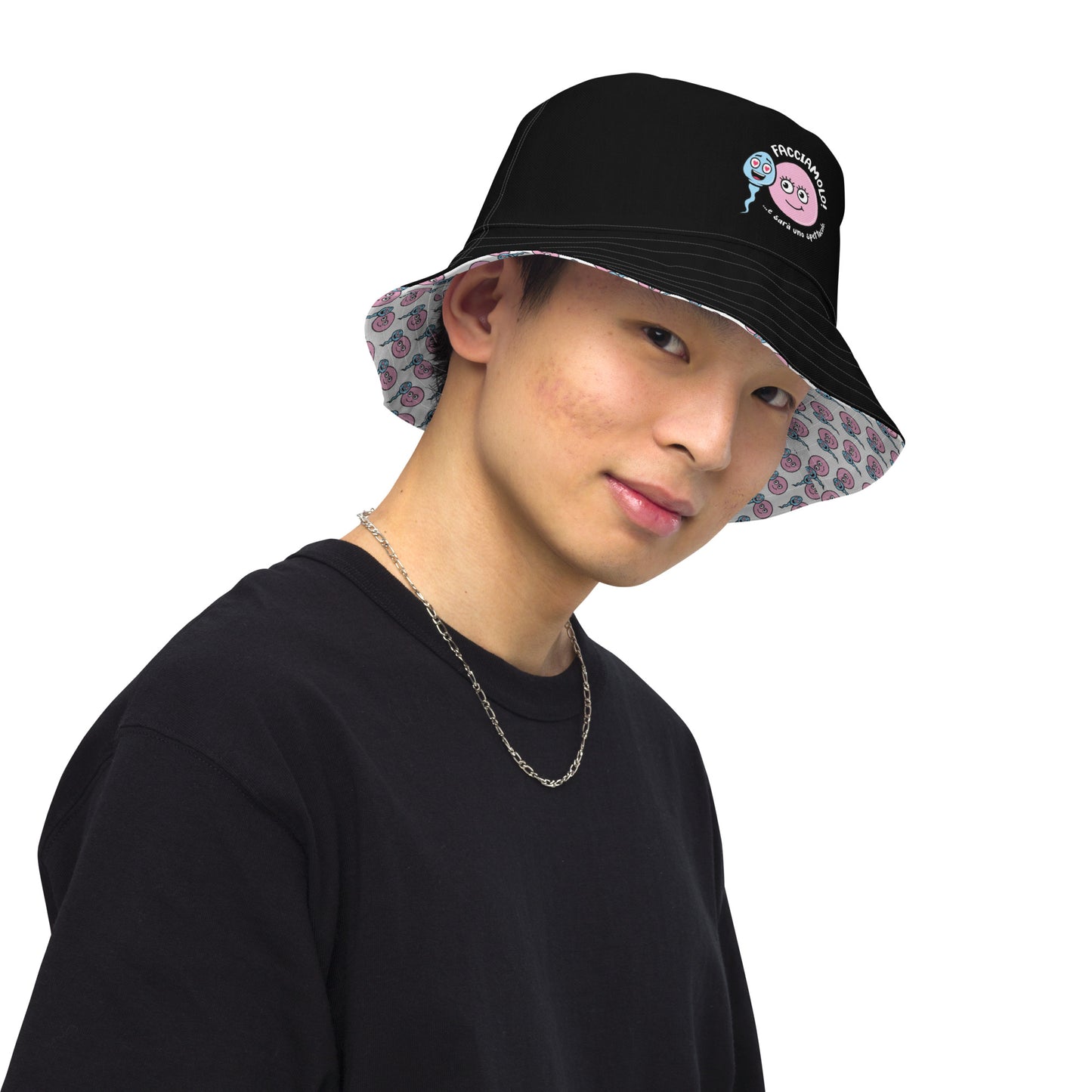 Cappello pescatore Zoo & Ovo reversibile unisex