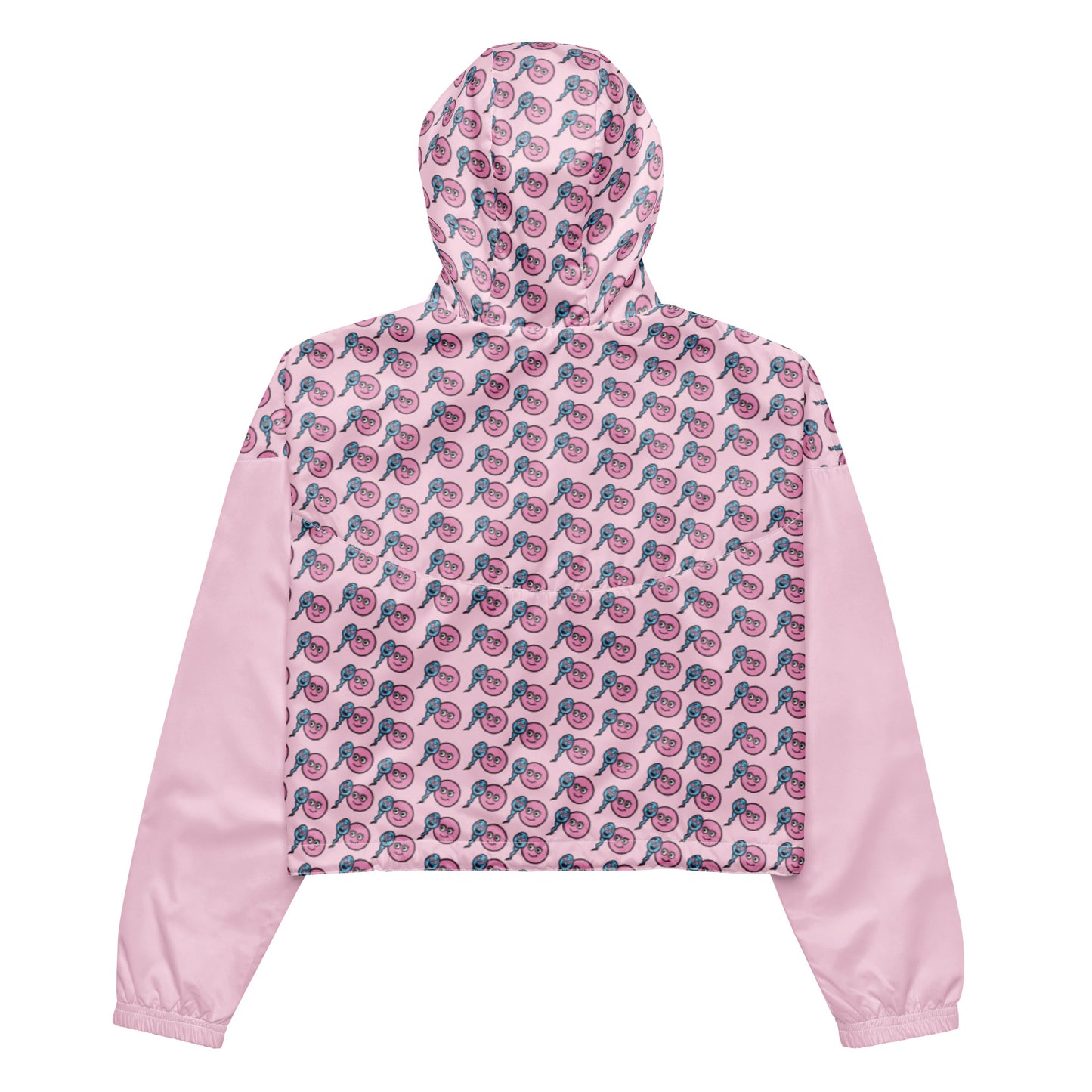 Giacca a vento Zoo & Ovo crop-top rosa