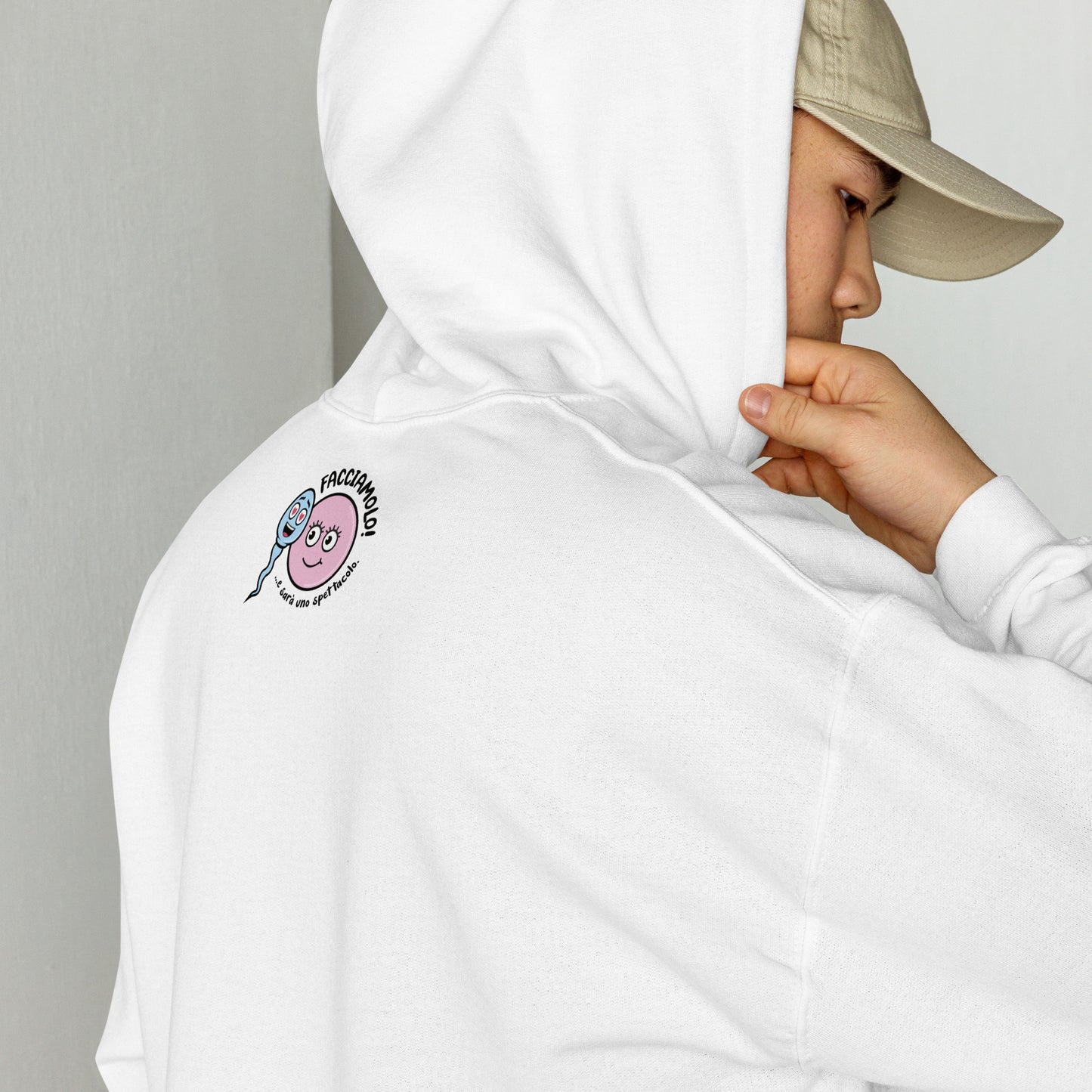 Felpa Zoo & Ovo con cappuccio pastello unisex