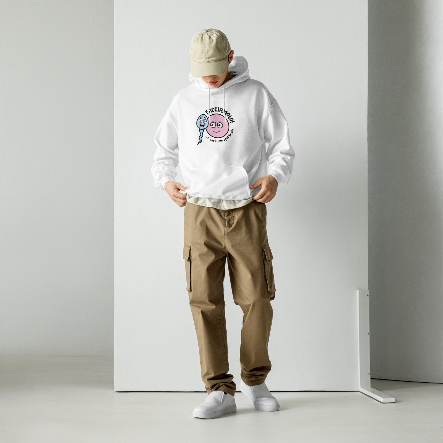 Felpa Zoo & Ovo con cappuccio pastello unisex