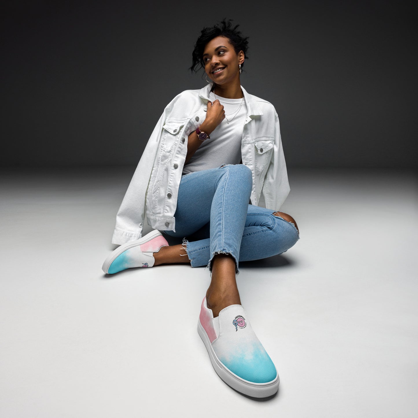 Scarpe slip-on donna tie and dye